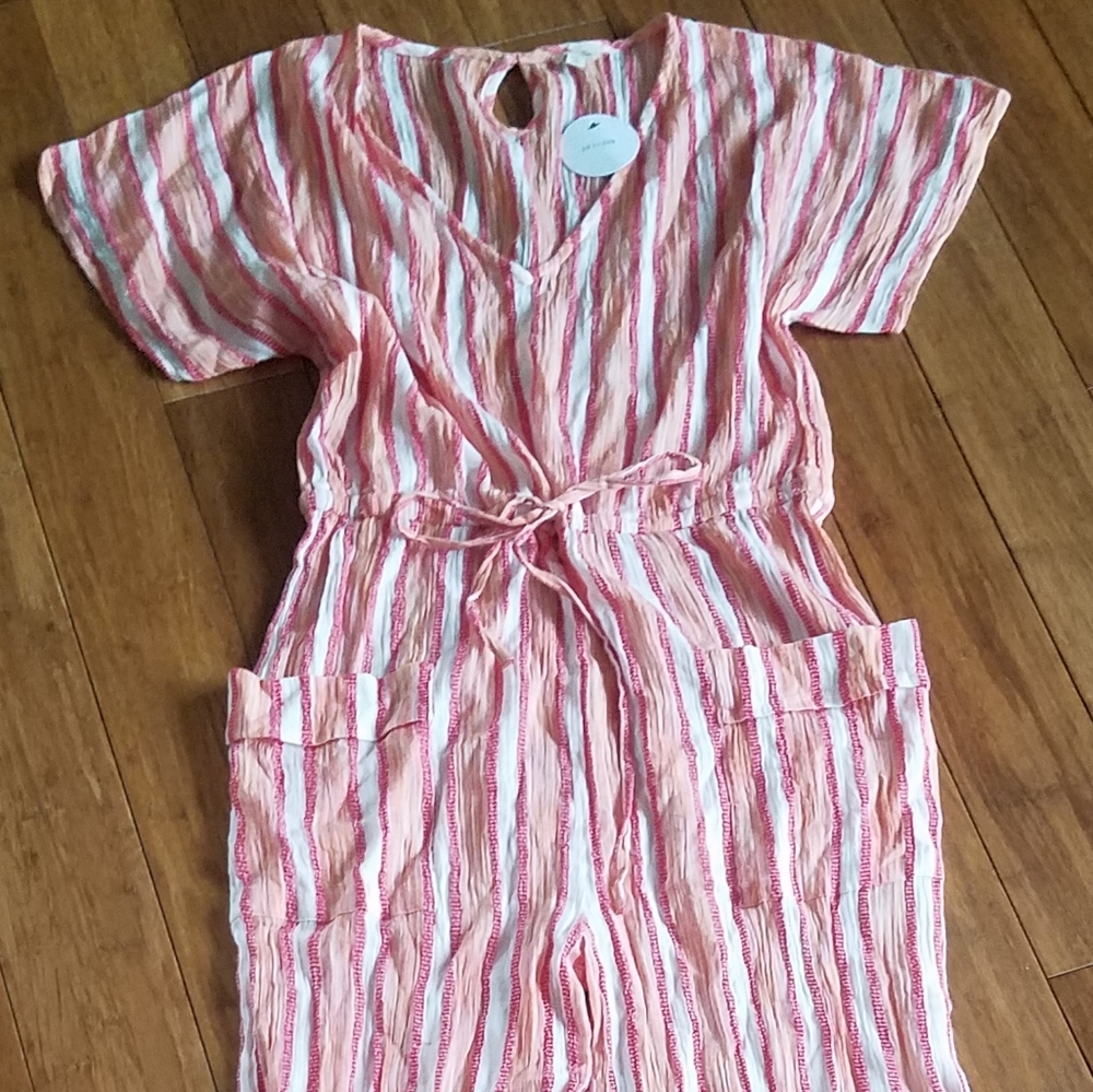 Striped romper NWT